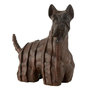 Voir la diapositive 1 : Paris Prix Statuette Chien Terrier  Ecossais  46cm Marron
