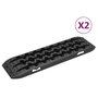 Voir la diapositive 1 : VIDAXL Planches de traction 2 pc Noir 106x30,5x7 cm Nylon