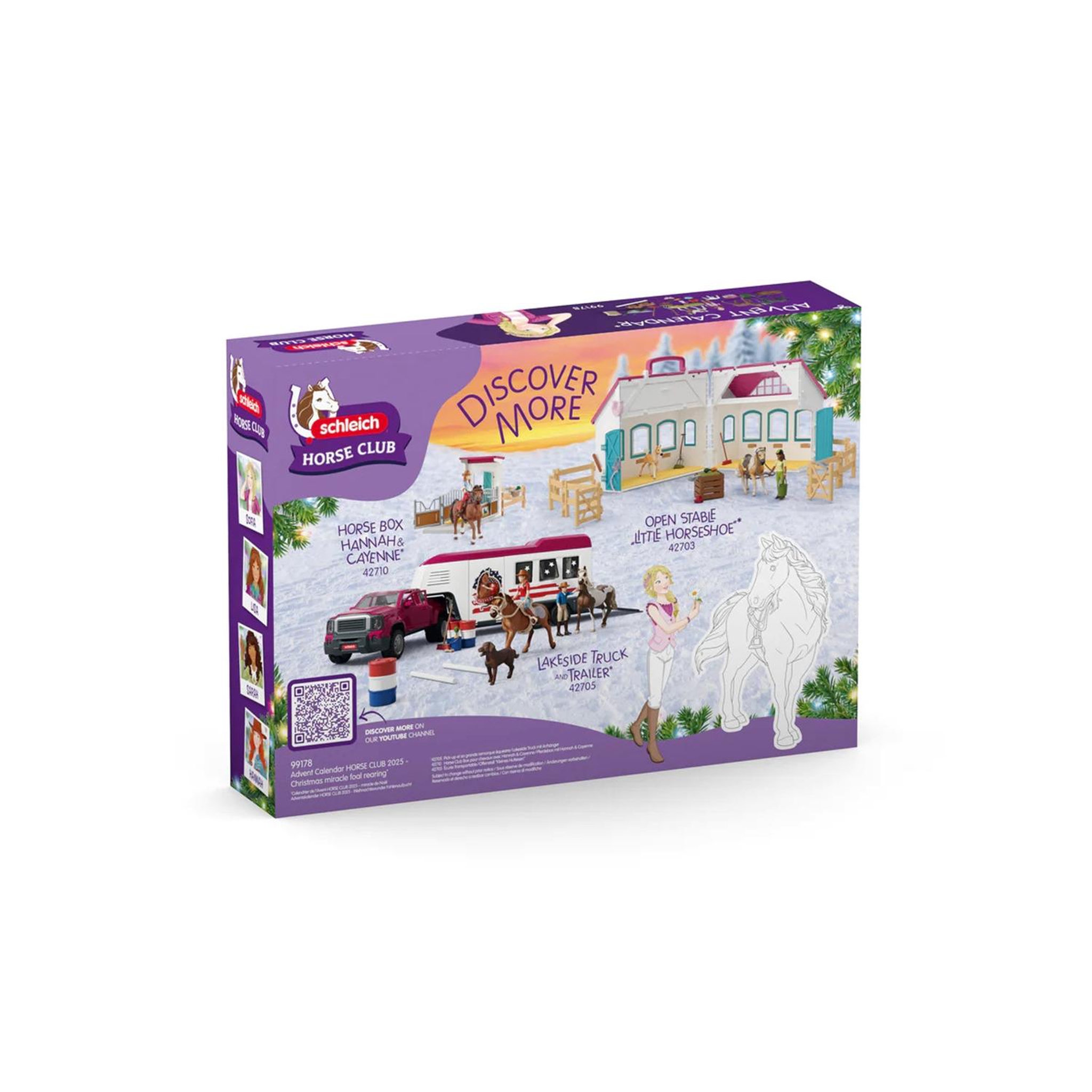 Voir la diapositive 4 : Schleich Calendrier de l'Avent Horse Club Miracle de Noël