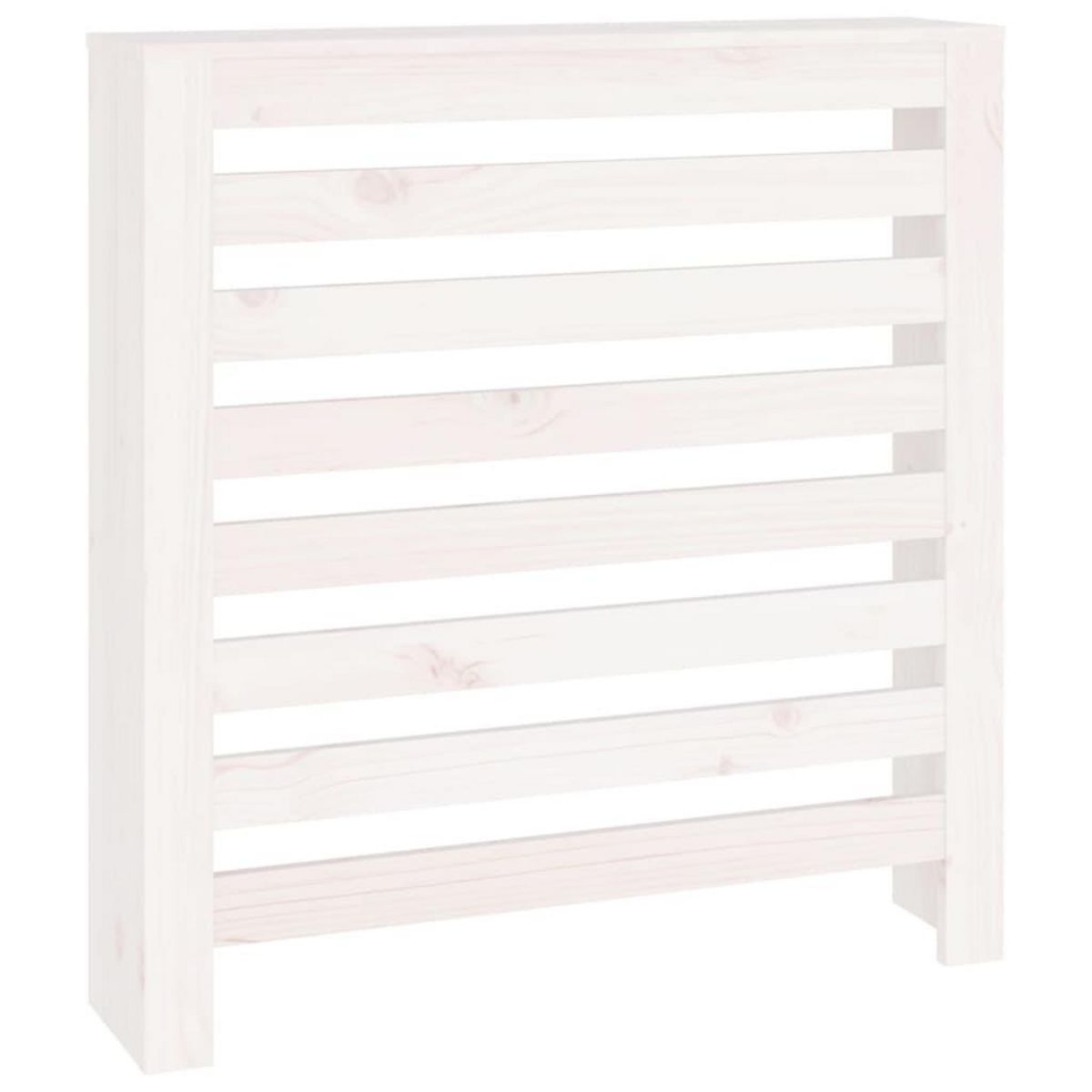 VIDAXL Cache-radiateur Blanc 79,5x19x84 cm Bois massif de pin
