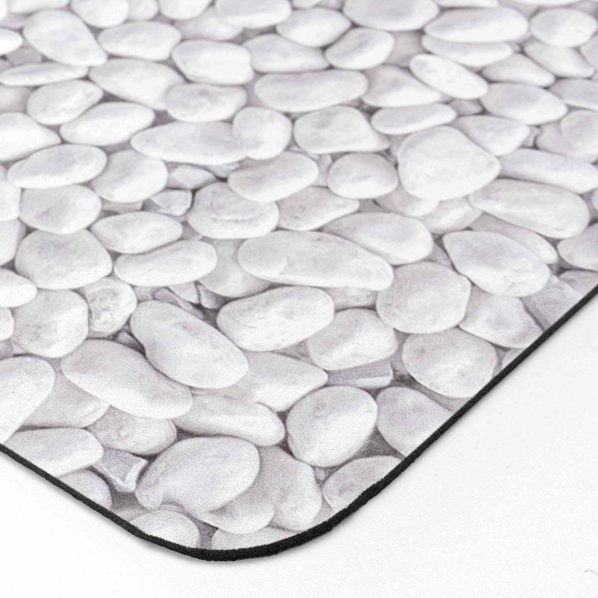 Voir la diapositive 2 : Douceur d'Intérieur Tapis de bain imprimé  leandra  50x80cm gris