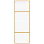 Voir la diapositive 4 : VIDAXL Porte coulissante dore 76x205 cm verre ESG clair et aluminium