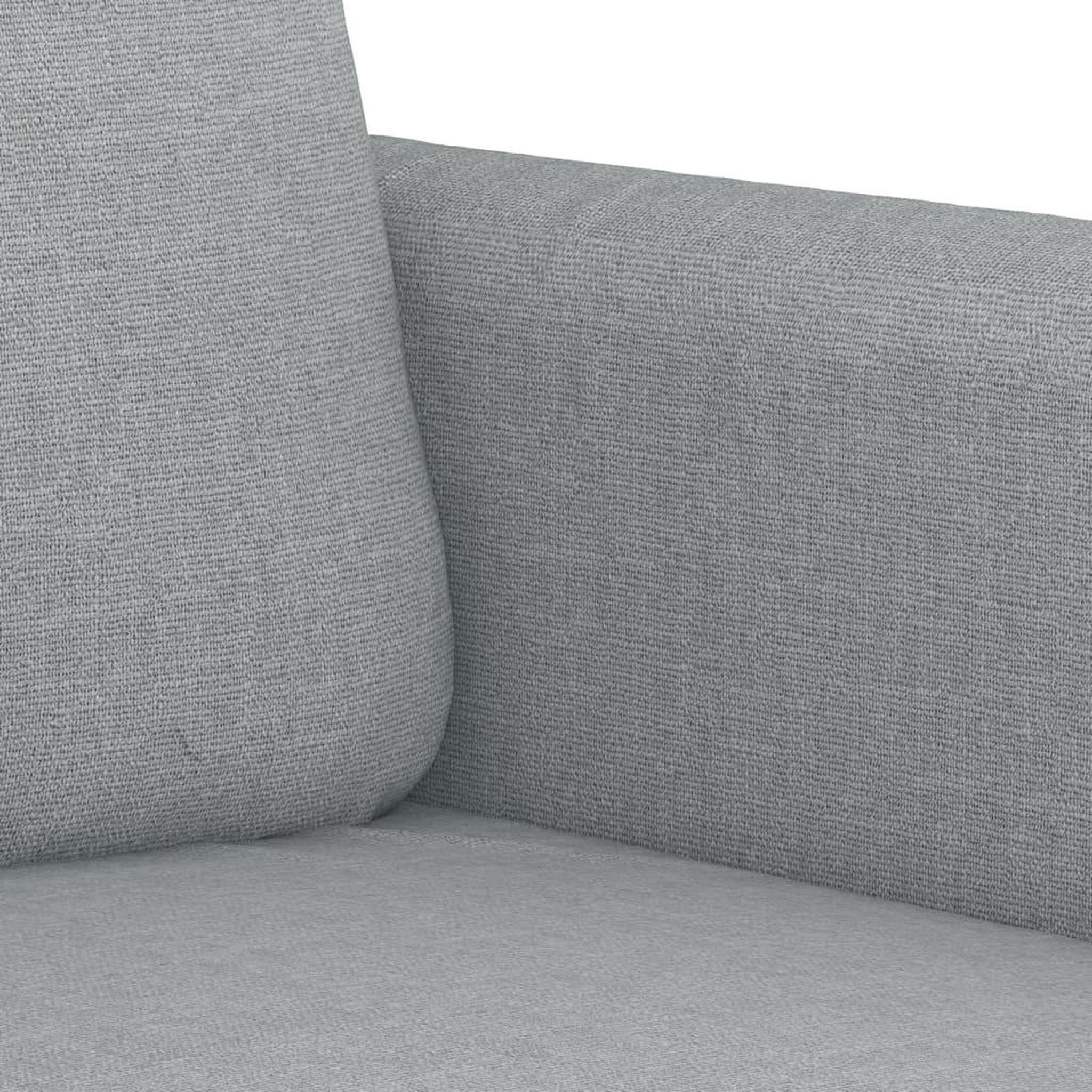 Voir la diapositive 5 : VIDAXL Ensemble de canapes 2 pcs avec coussins Gris clair Tissu