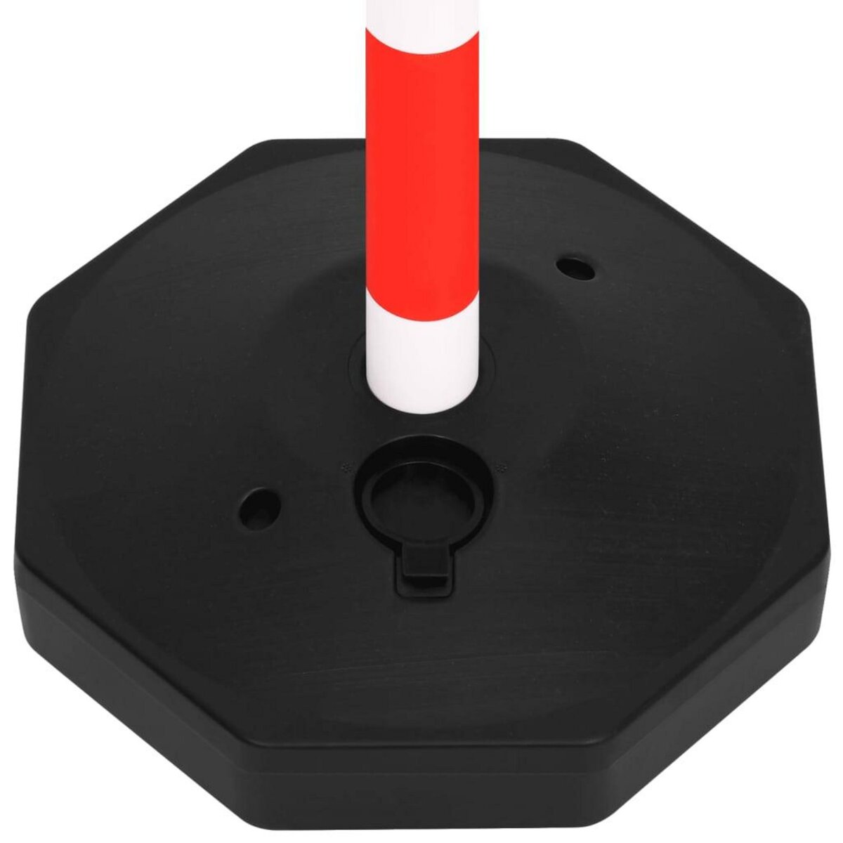 VIDAXL Ensemble de poteaux a chaîne avec chaîne en plastique 10 m