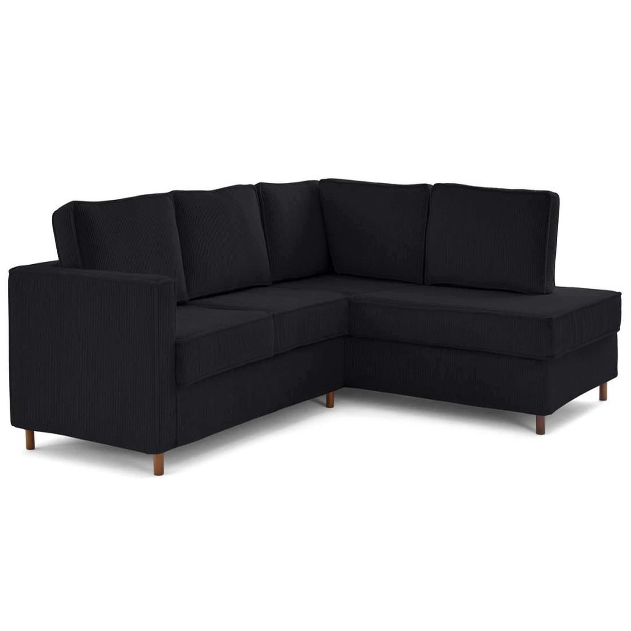 Voir la diapositive 4 : LISA DESIGN Jake - canapé déhoussable d'angle droit 5 places en velours côtelé