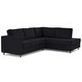Voir la diapositive 4 : LISA DESIGN Jake - canapé déhoussable d'angle droit 5 places en velours côtelé