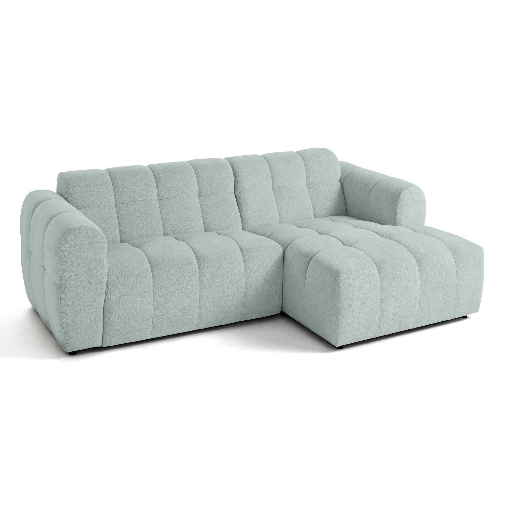 Voir la diapositive 4 : LISA DESIGN Ray - canapé d'angle droit - 4 places - en tissu texturé