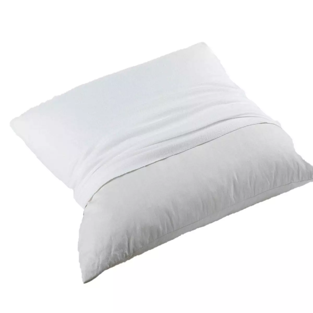 Douceur d'Intérieur Protège oreiller - Molleton 100% coton - 50 x 70 cm - Blanc