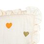 Voir la diapositive 2 : Atmosphera Kids Coussin Enfant Feston  Amour  40x40cm Beige