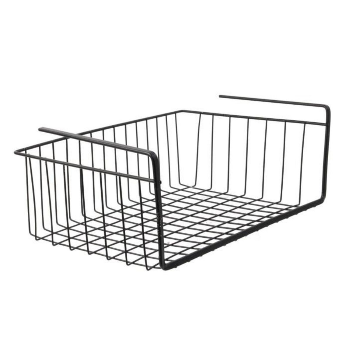 Paris Prix Panier de Rangement Suspendu  Filaire  40cm Noir