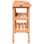Voir la diapositive 5 : VIDAXL Table a plantes avec etageres marron 78x38x82,5cm bois de sapin