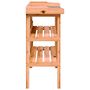 Voir la diapositive 5 : VIDAXL Table a plantes avec etageres marron 78x38x82,5cm bois de sapin