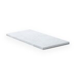 IDLITERIE Surmatelas déhoussable Mousse à Mémoire de forme 42 kg. Coloris disponibles : Blanc