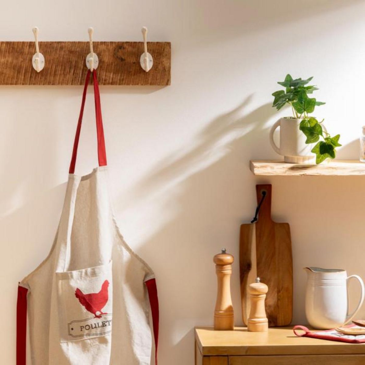 Paris Prix Tablier de Cuisine  Poulette  60x80cm Multicolore