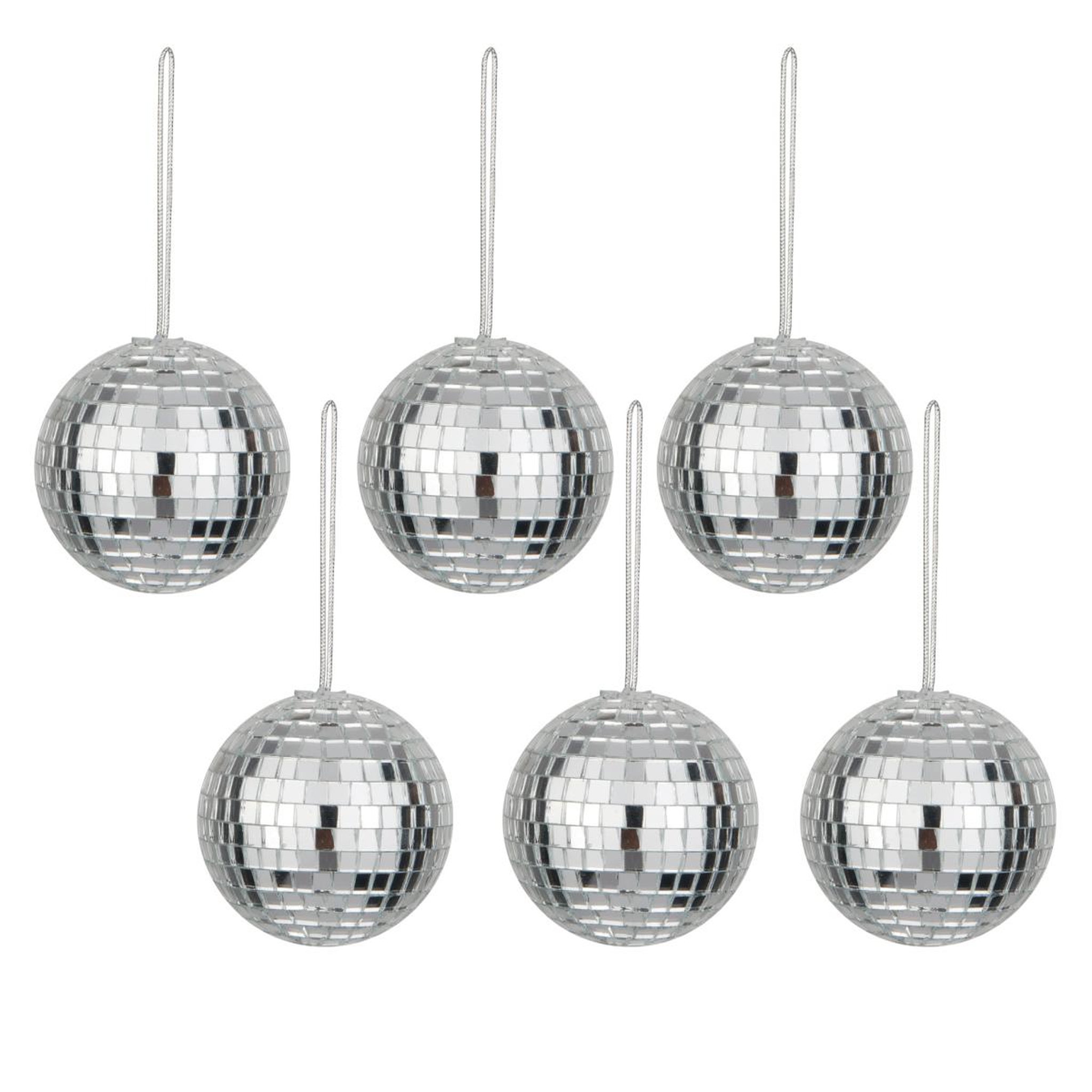 Voir la diapositive 1 : Eden Set de 6 boules miroir  6 cm design et moderne