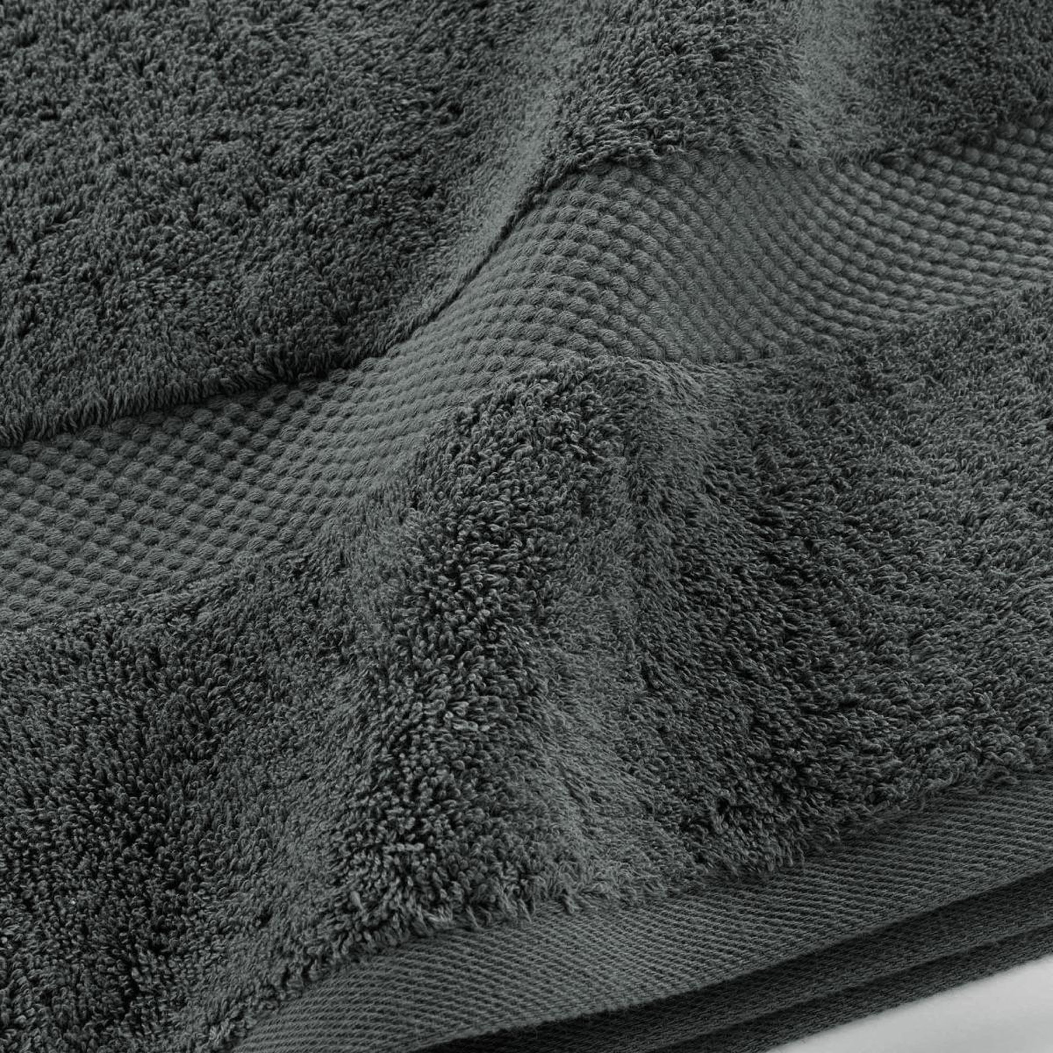Voir la diapositive 2 : Douceur d'Intérieur Drap de bain  elegance  90x150cm anthracite