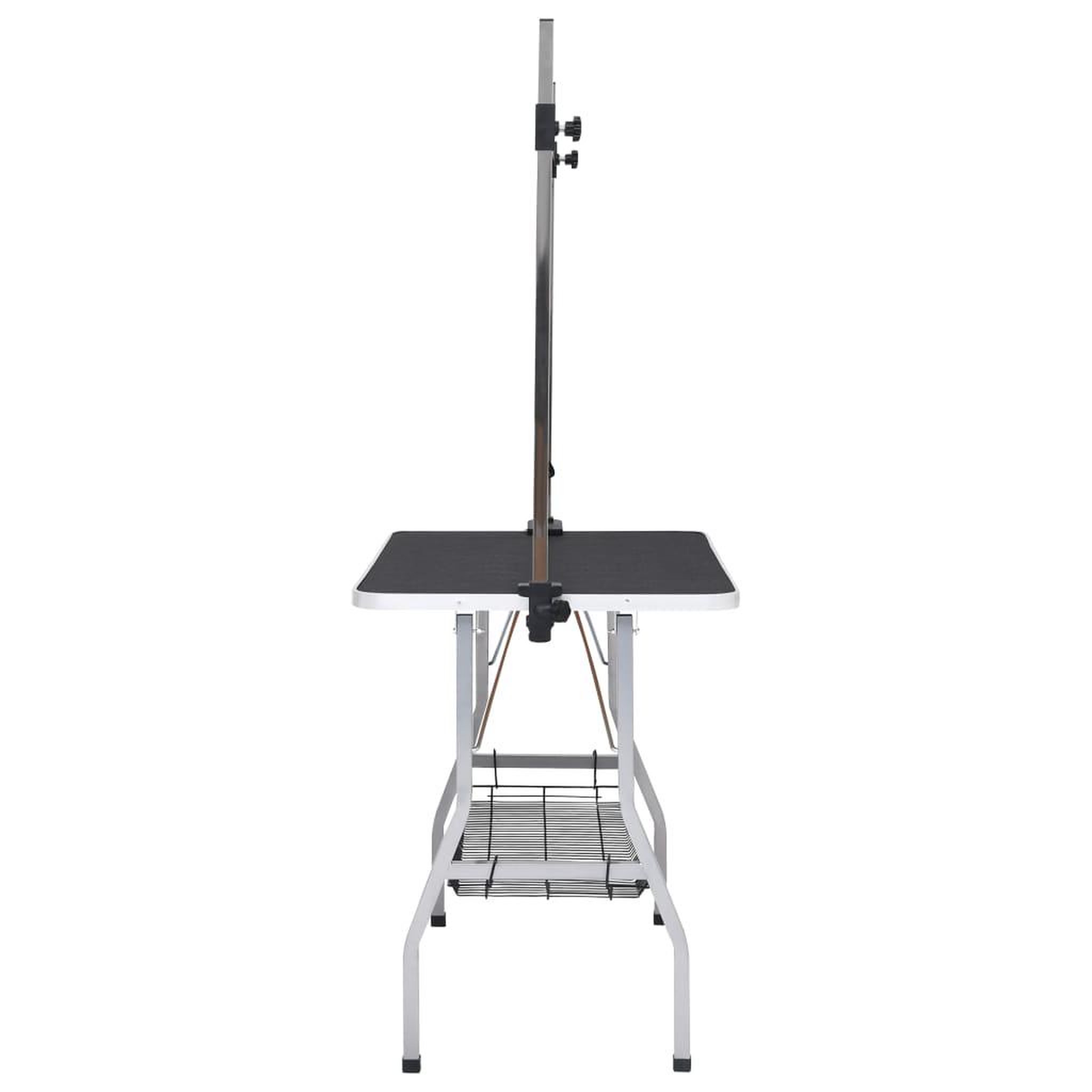 Voir la diapositive 4 : VIDAXL Table de toilettage reglable de chiens avec 2 boucles et panier