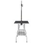 Voir la diapositive 4 : VIDAXL Table de toilettage reglable de chiens avec 2 boucles et panier