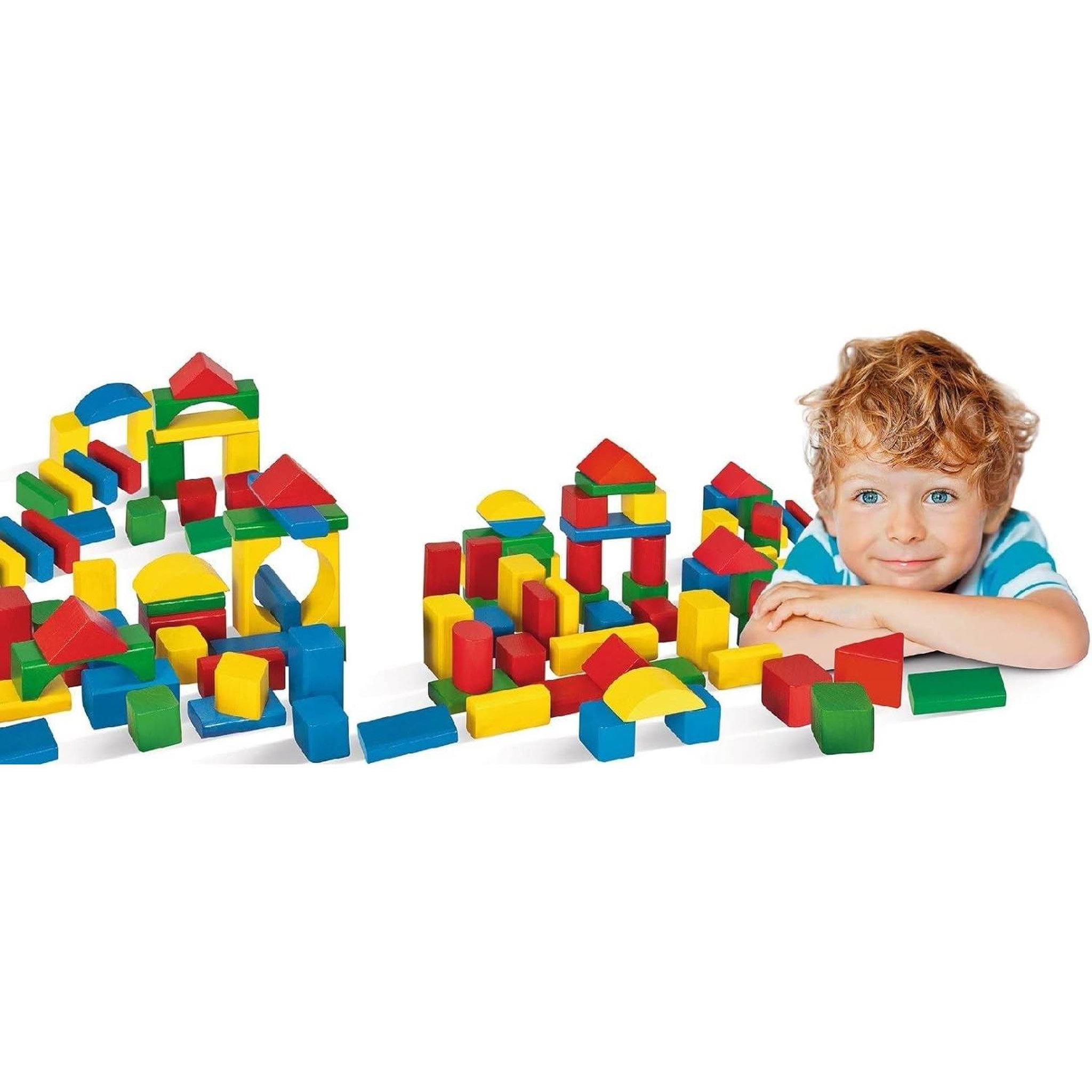 Voir la diapositive 2 : Eichhorn Blocs de construction en bois 100 pcs