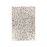 Paris Prix Tapis Fait Main en Cuir  Lavin V  Argent & Multicolore. Coloris disponibles : Gris