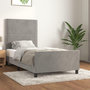 Voir la diapositive 1 : VIDAXL Cadre de lit sans matelas gris clair 100x200 cm velours
