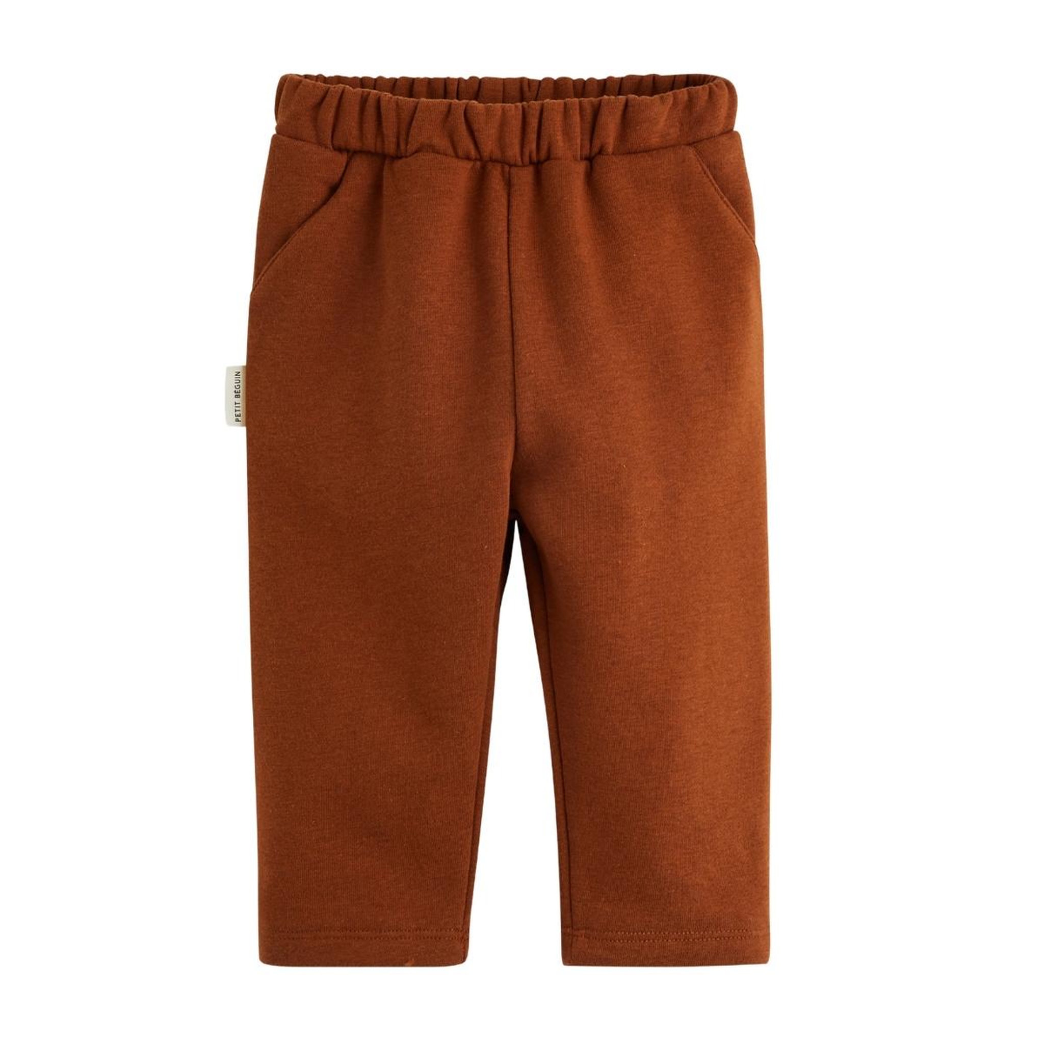 Voir la diapositive 6 : PETIT BEGUIN Ensemble bébé sweat et pantalon en molleton moka