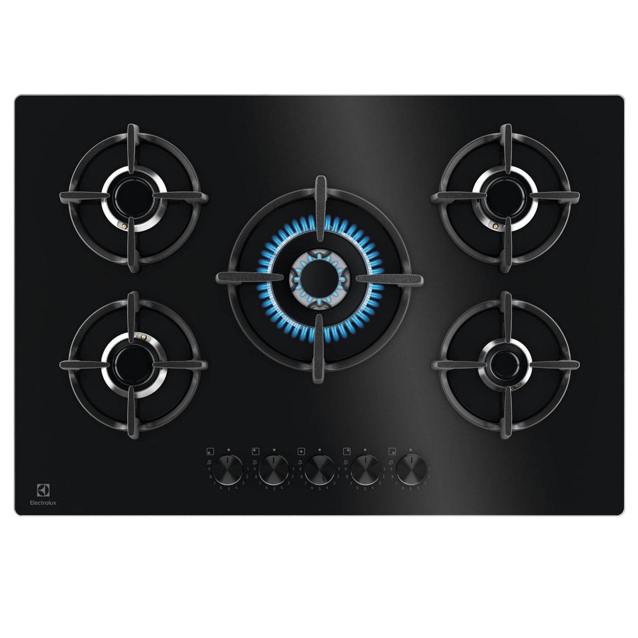 ELECTROLUX Table de cuisson gaz 75cm 5 feux noir - EGG75372K