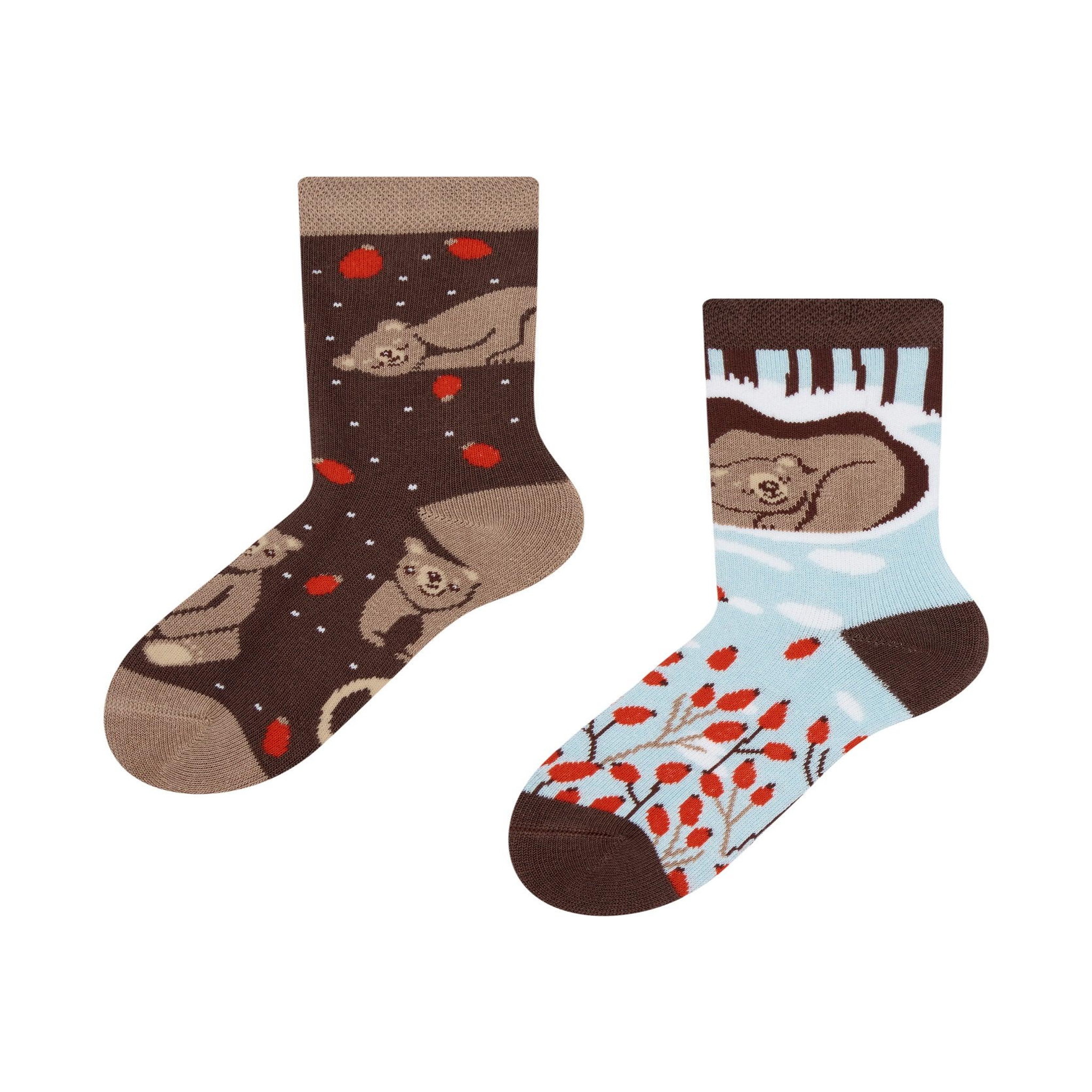 DEDOLES Chaussettes chaudes enfants ours en hiver. Coloris disponibles : Multicolore
