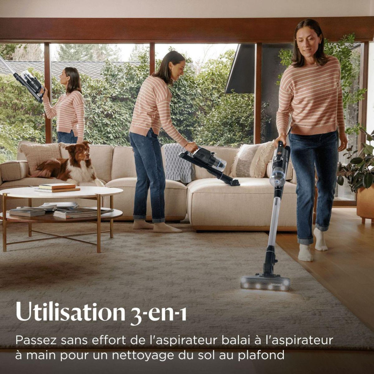 BISSELL Aspirateur balai PowerClean FurFinder Pro 4092N