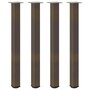 Voir la diapositive 2 : VIDAXL Pieds de table basse acier naturel 4 pcs 90-92 cm acier