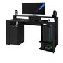 Voir la diapositive 9 : Bureau droit gamer avec leds L152cm XENON
