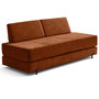Voir la diapositive 5 : BEST MOBILIER Brescia - banquette 3 places convertible en tissu velours relief