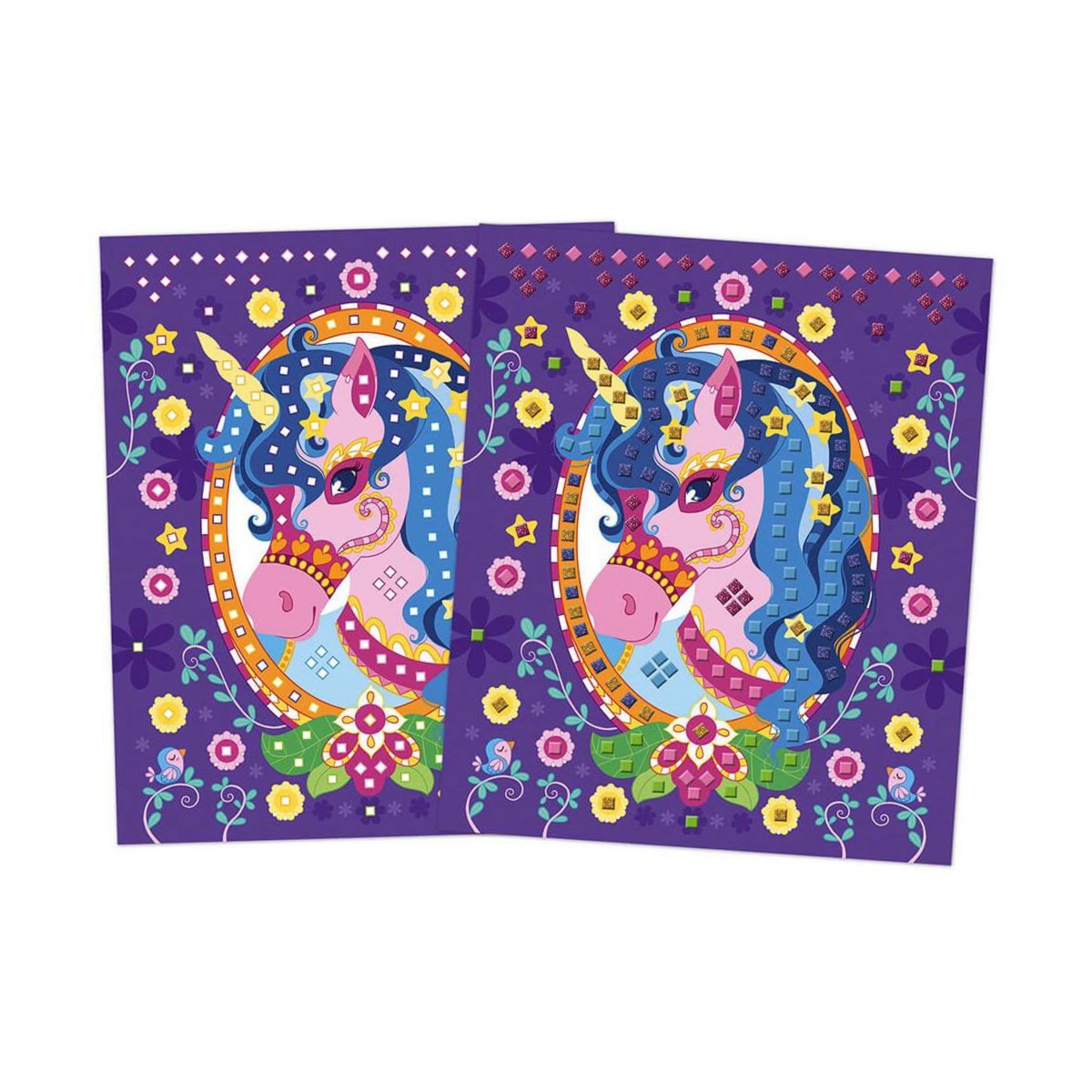 Juratoys-Janod Cartes mosaiques poneys et licornes