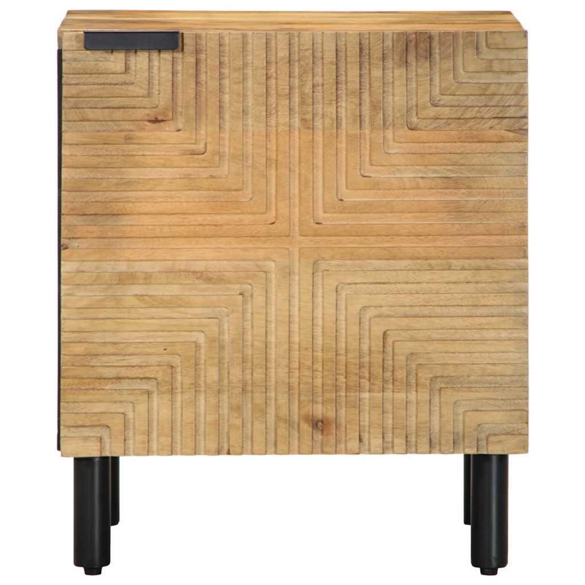VIDAXL Table de chevet marron 40x33x46 cm bois de manguier solide