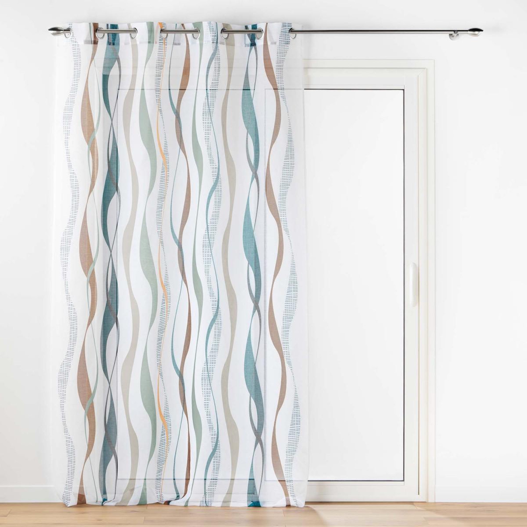 Douceur d'Intérieur Rideau voilage à œillets  lisana  140x280cm multicolore