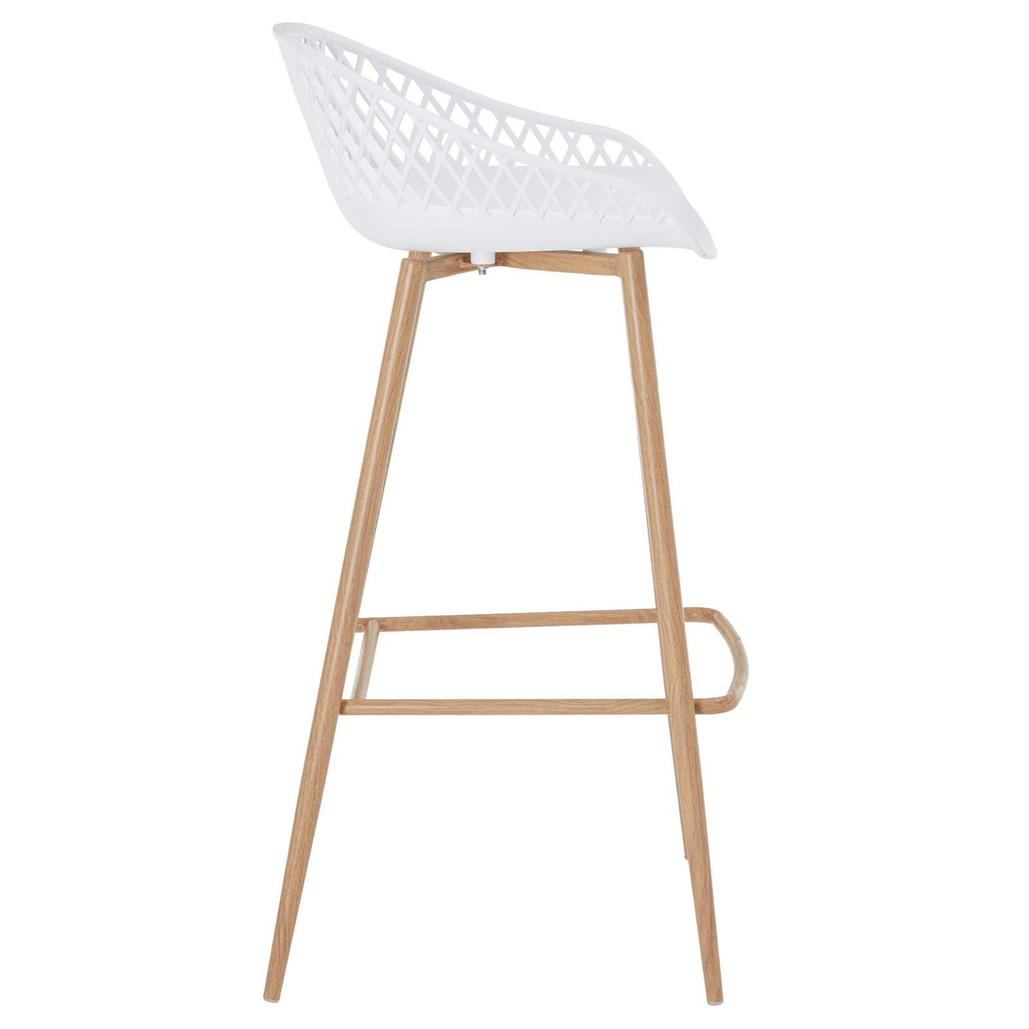 Voir la diapositive 4 : IDIMEX Lot de 2 tabourets de bar IREK, en plastique