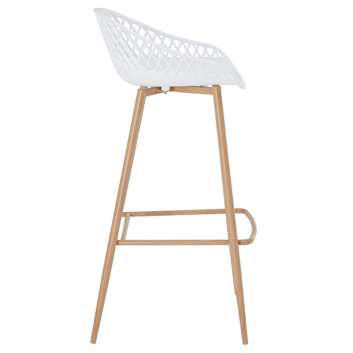 IDIMEX Lot de 2 tabourets de bar IREK, en plastique