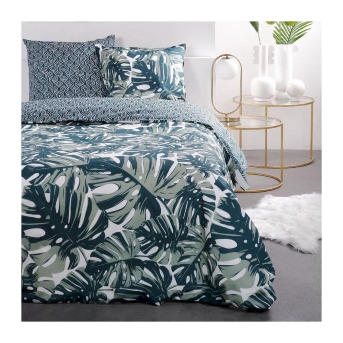 Today Parure de lit - TODAY - Sunshine - 116525 - 2 personnes - 240x260cm - Coton - Imprimé 9.23