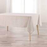 Paris Prix Nappe Imprimée en Coton  Giana  140x240cm Beige