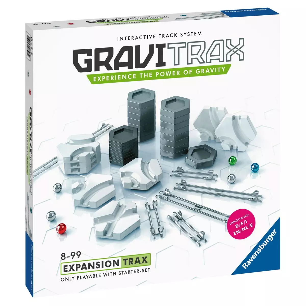 RAVENSBURGER Jeu de construction GraviTrax Set d'extension Trax Rails