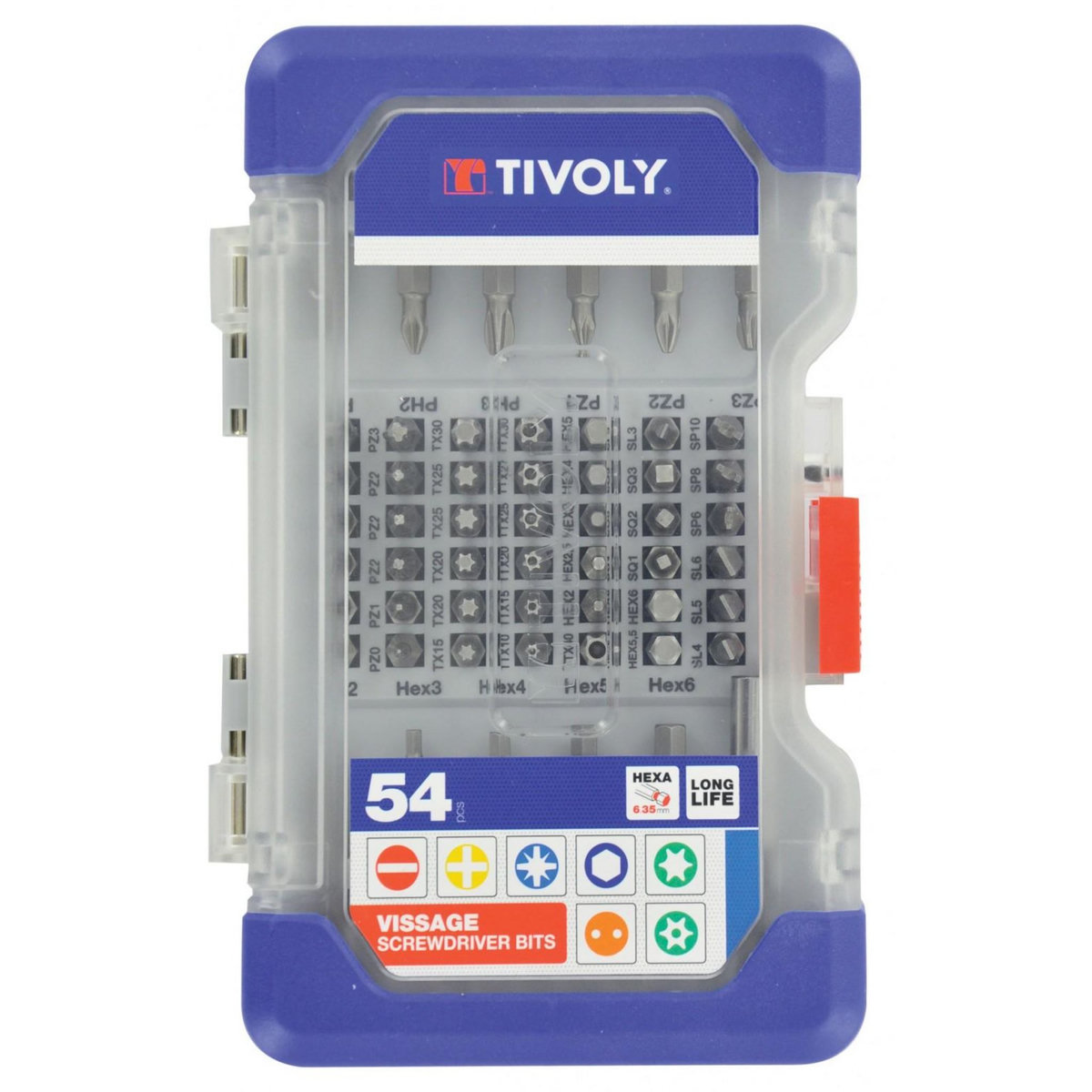 TIVOLY Lot de 53 embouts de vissage TIVOLY