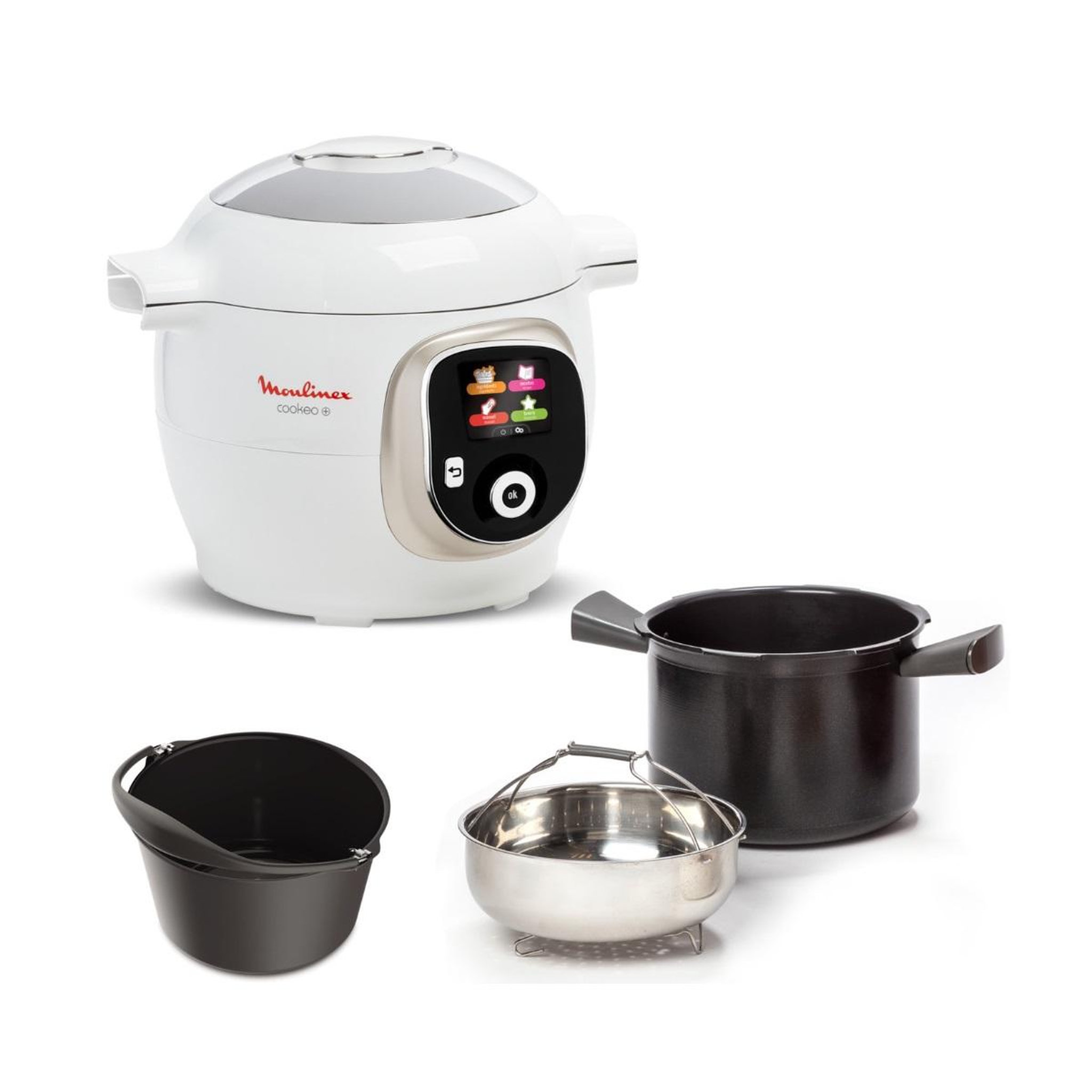 Voir la diapositive 2 : MOULINEX Multicuiseur intelligent 1600w blanc - yy5412fb