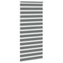 Voir la diapositive 4 : VIDAXL Store zebre gris fonce largeur du tissu 90,9 cm polyester