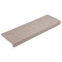 Voir la diapositive 3 : VIDAXL Tapis d'escalier 15 pcs 65x21x4 cm Taupe