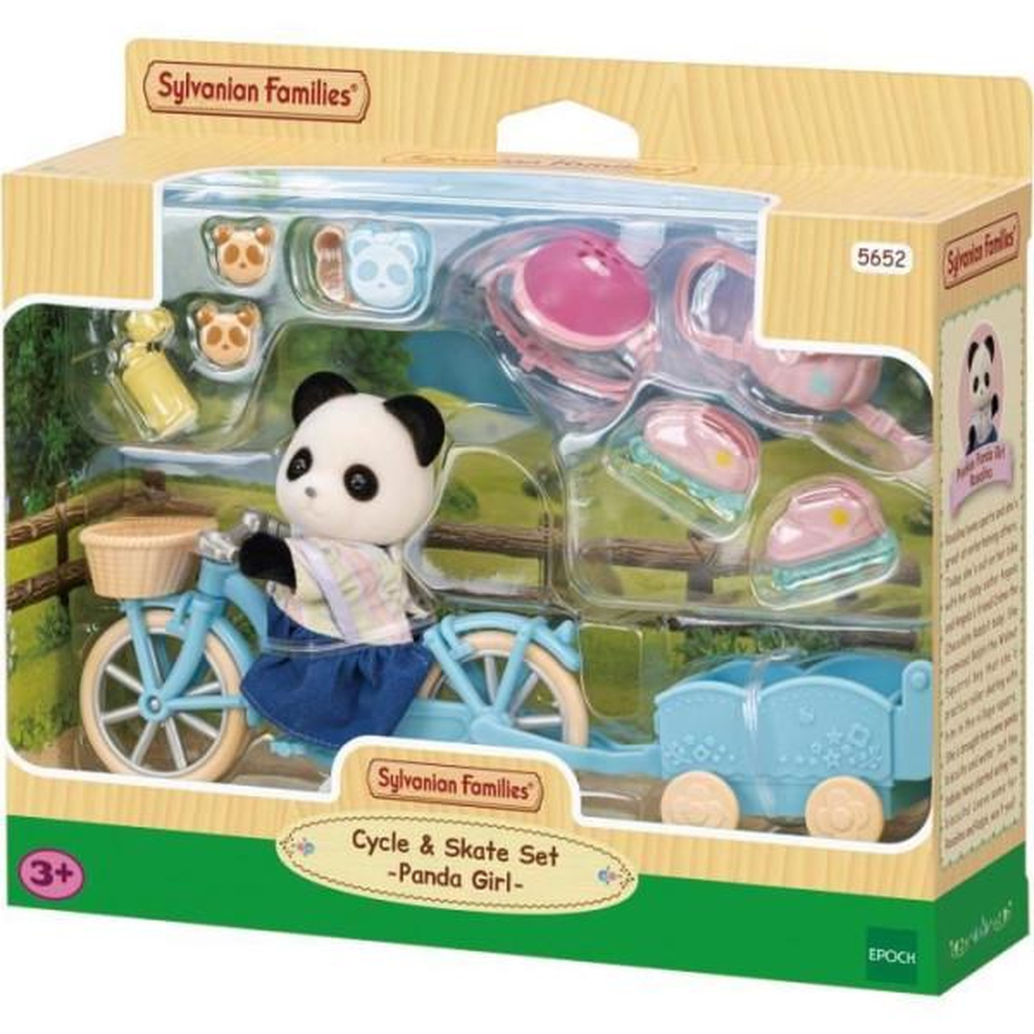 Voir la diapositive 4 : Sylvanian Families La fille panda, son vélo et sa remorque - SYLVANIAN FAMILIES - 5652 - Pour enfant a partir de 3 ans