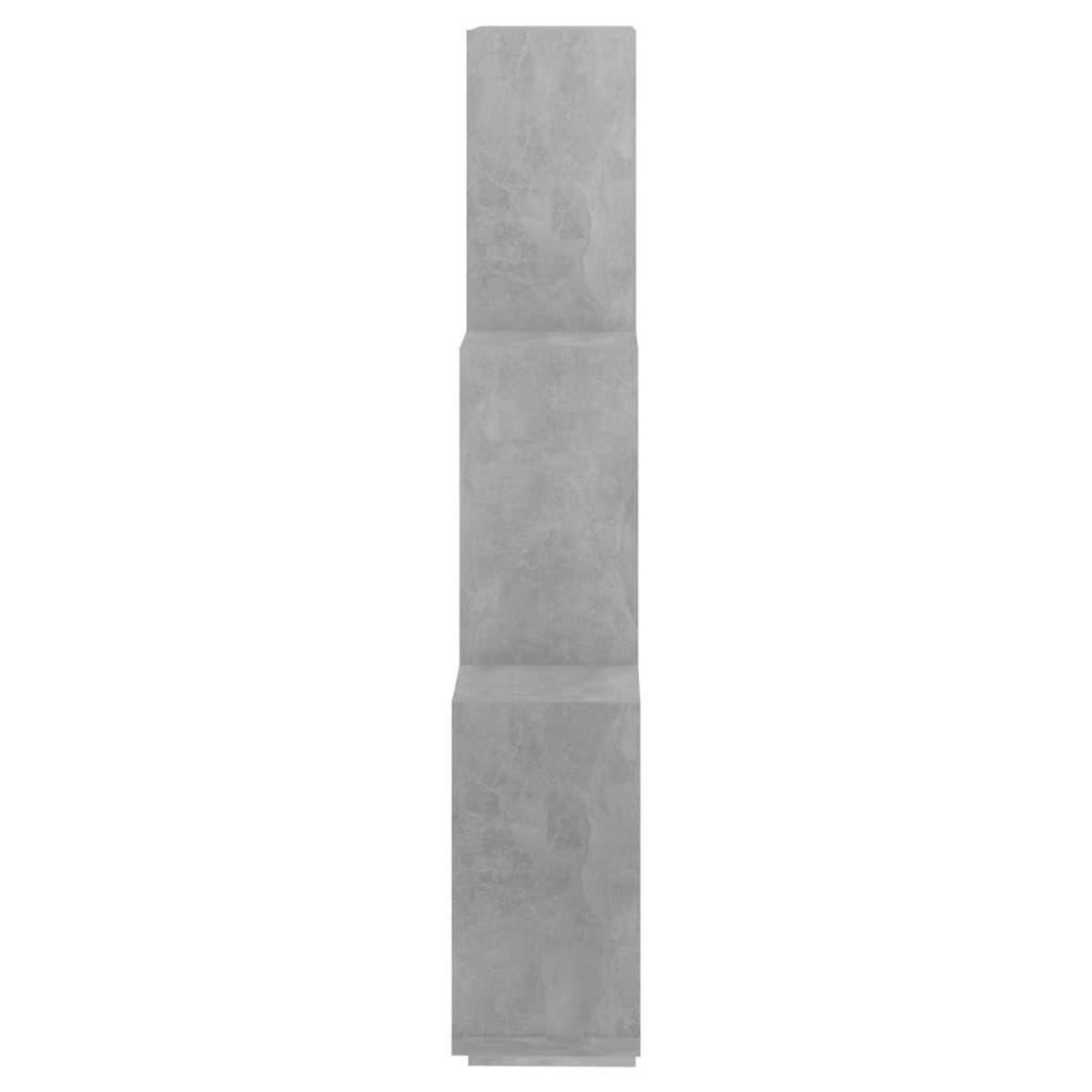 VIDAXL Etagere murale cube Gris beton 78x15x93 cm Bois d'ingenierie
