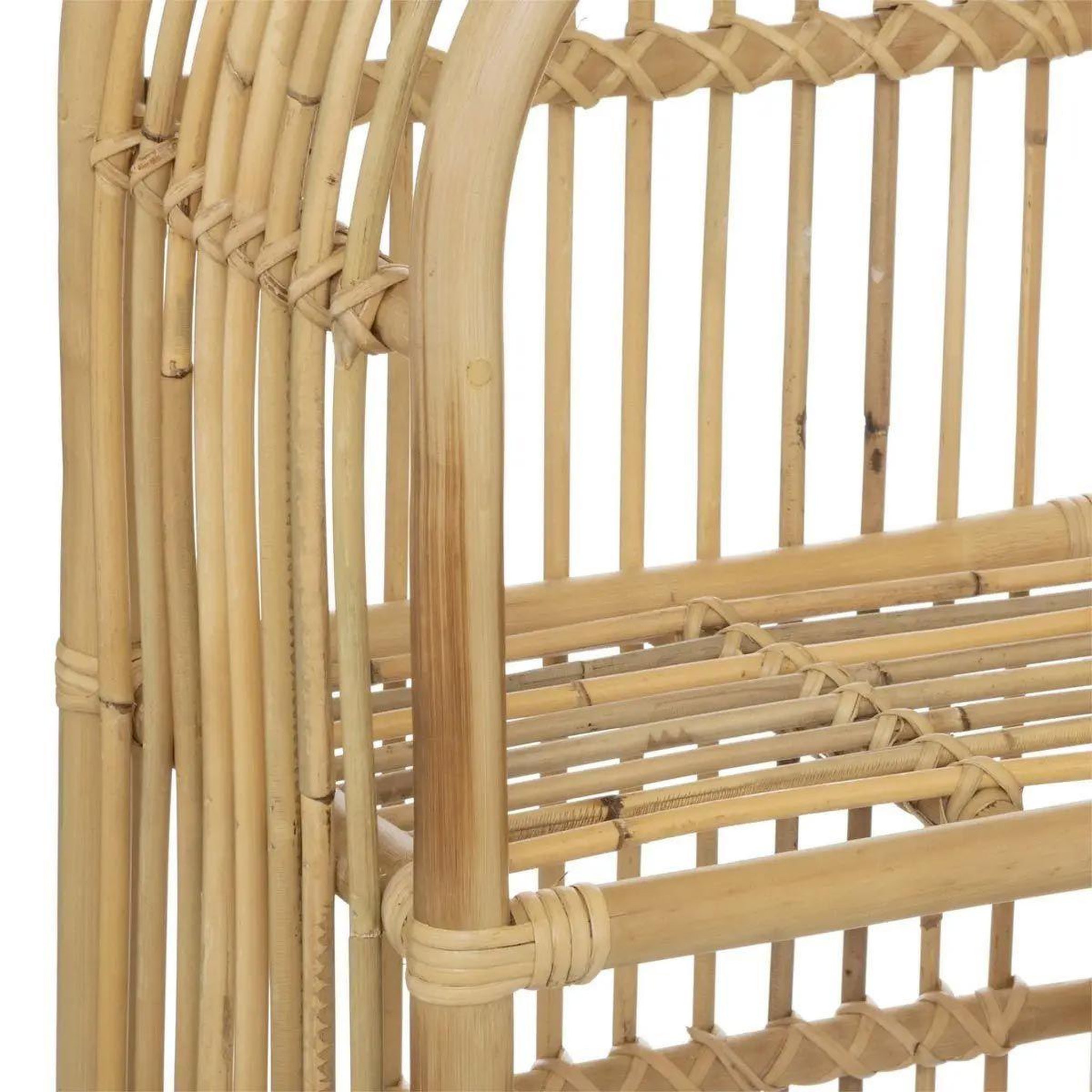 Voir la diapositive 2 : Atmosphera Kids Bibliothèque enfant en rotin  baly  76cm beige