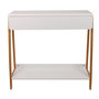Voir la diapositive 3 : Paris Prix Console 1 Tiroir  Malaga  83cm Blanc & Naturel