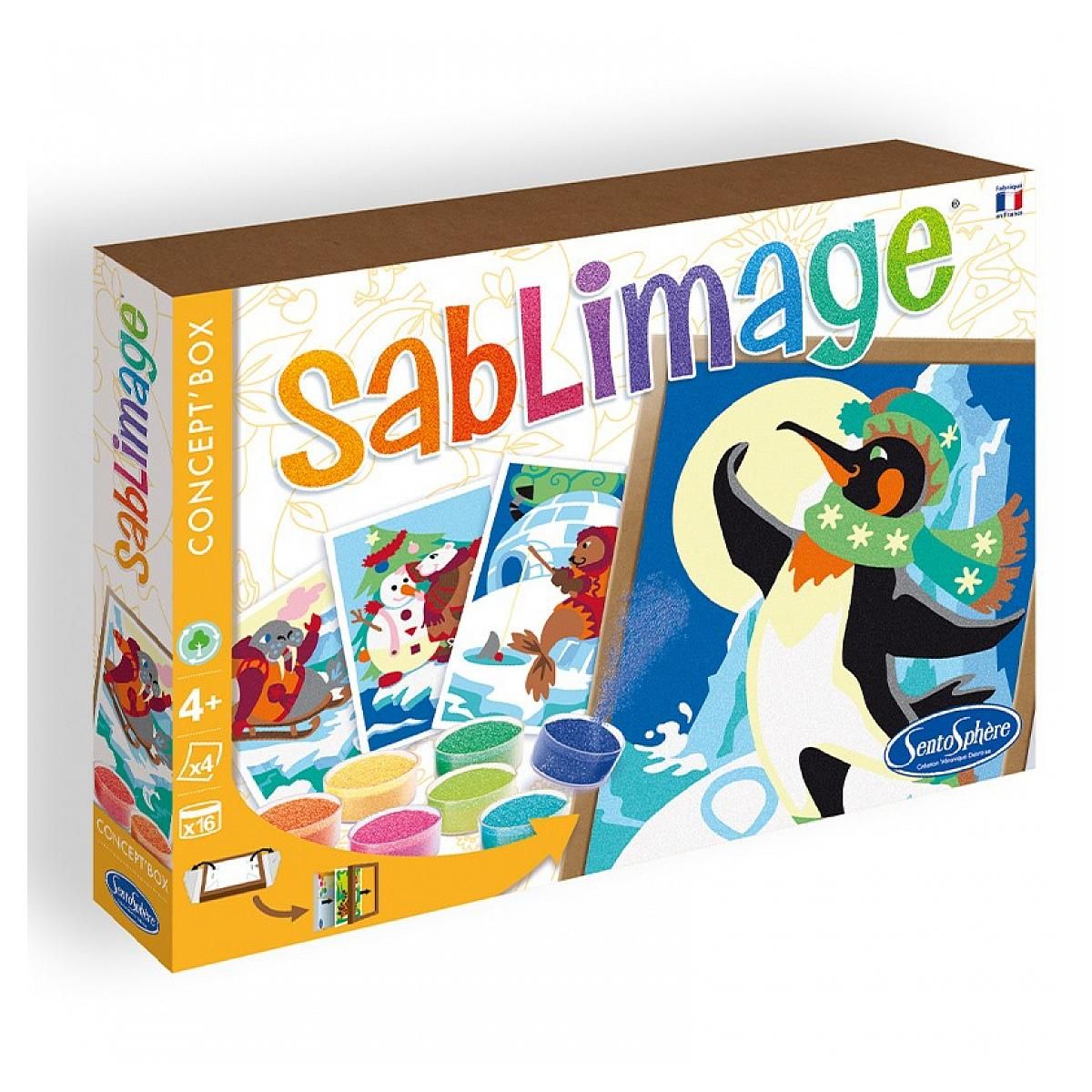 Sentosphere Sablimage : Créez des tableaux colorés d'animaux de la banquise