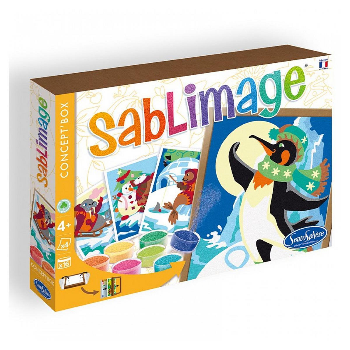 Sentosphere Sablimage : Créez des tableaux colorés d'animaux de la banquise